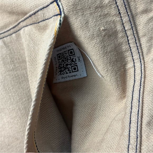 3x1 NYC Mario's Button Fly Selvedge Denim Khaki Tan Jeans Pants Men 30 M4 USA - Picture 4 of 12